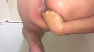 Anal fist fuck before riding monster dildo 11-may-2020