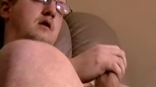 Chubby small cocked amateur sucked dry by mature homo