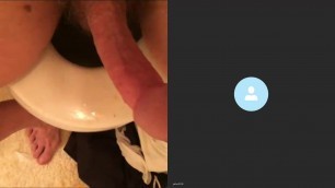 Cum on Skype with big cock