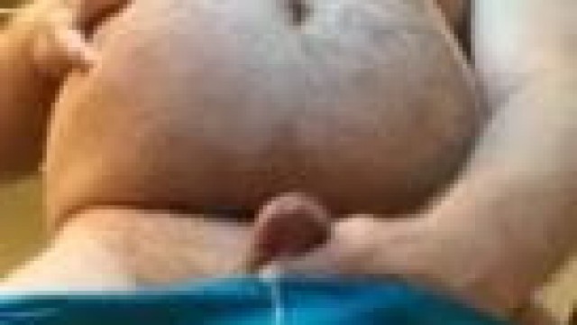 macpurc Blue Speedo Bulge and Belly Play AND CUM