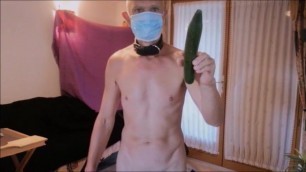 naked slave housekeeping drill cucumbre like dildo