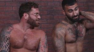 An interview and some hot gay action