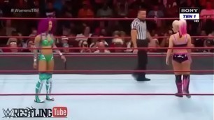 Sasha Banks vs Alexa Bliss&period; Raw 2017&period;