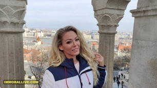 My Australian Stepmother Isabelle Deltore Visits Me in Budapest Immoral Family - Part 1 of 3