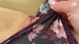 Super Creamy Pussy and Dirty Stained Panties POV