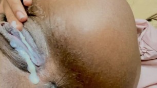 Ebony Stone Shows off her Skills of Making herself Cum without Touching herself in SLOW MOTION