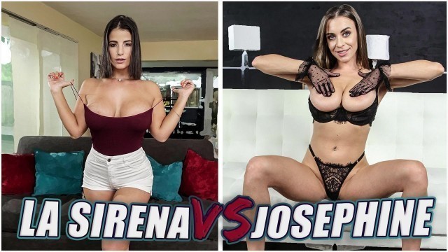 BANGBROS - Busty Pornstar Showdown: Venezuelan Babe La Sirena 69 Versus Ukrainian Bombshell Josephine Jackson