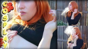 Kim Possible's Outdoor Smoke Break