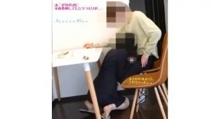 Japanese Special Class from a Senior who I Admire at University Blowjob Cum in Mouth　　homemade