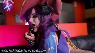 4K Genshin&colon; Magical Mona DP & Squirt